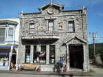 The Arctic Brotherhood Hall is completely faced in driftwood