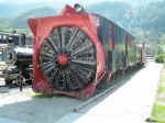 Snowplow on White Pass Railroad train