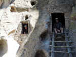 Enjoying the cliff dwellings