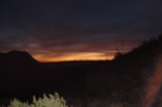 Looking East at sunrise.