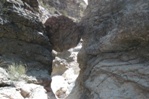 Charlie missed a rock cairn and ended up in a slot canyon, pretty but hard to hike through.