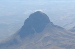 Elephant Tusk viewed from the South Rim of the Chisos Mountains, during our November '09 anniversary trip. The trail runs to the left (East) and ends in the desert at Black Gap road.