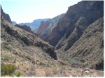 Looking up the Window trai to the Chisos basin