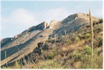 First view of the Chisos mountains from the Dodson trail