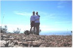 Our wedding spot on the south rim of the Chisos Mountains