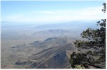 The view from the east rim, looking south