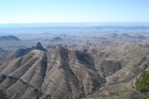 Looking South from our wedding place, far into the Chihuahuan Desert