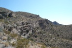 The Strawhouse trail runs along the rim of this escarpment