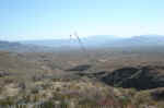 Safely out of the canyon this time, the view South-East towards the trailhead.