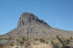 A great view of Elephant Tusk from the canyon rim.