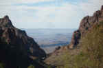 A beautiful view through The Window from the Pinnacles Trail on the way down.