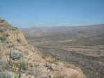 Looking North from the Cuesta Carlota pass over the Ernst Basin