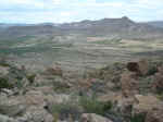 The trail up to the Saddle