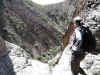 Janice at the top of the Burro Mesa pour-off