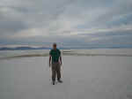 The gypsum sand dunes at White Sands