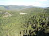 The Devil's Courthouse overlook, viewed from the summit