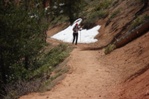 Janice on the trail out of Campbell Canyon.