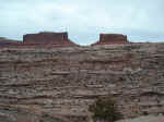 Two buttes on the road to the Island In The Sky