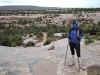 It was raining when we started our hike at Natural Bridges