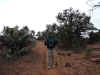 Charlie near the beginning of the loop trail at Natural Bridges