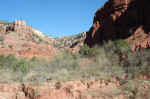 The Upper Canyon trail climbs the canyon headwalll up to the ridge