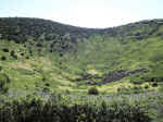 Looking down into the crater from the Rim Trail