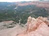 Looking down into the amphitheater