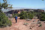 Janice on the Independence Monument View trail