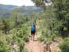 Janice near the start of Animas Mountain trail