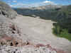 Looking North from the rocks above treeline