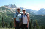 Looking South from Granite Park Chalet, towards Logan Pass and the Garden Wall.