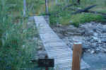 This bridge on the Flattop Mountain trail was very wobbly.