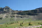 The 1,000' wall leading to the Sue Lake overlook.