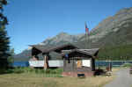 The end of Charlie's 27-mile hike: the Ranger Station (and customs post) at Goat Haunt. 