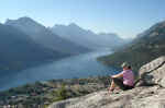 We climbed Bear's Hump for a great view of Waterton Lake and Waterton town.