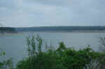 The first view of Lake Georgetown from the trail.