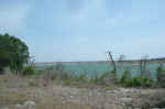 The first view of the dam at the Eastern end of the lake.