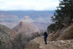 Janice on the way down the Bright Angel trail