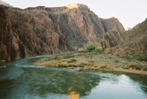 The view downstream from the middle of the Black Bridge