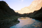 The view downstream from the middle of the Silver Bridge