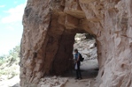 The second tunnel is about a mile from the South Rim trailhead.