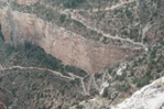 The trail above the 1.5-mile rest house.