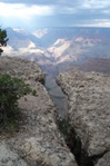 A view of "our" trail from close to Trailview Overlook.