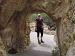 A tunnel on the trail to Timpanogos Cave