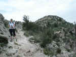 Janice just below the summit of Guadalupe Peak