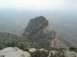 From the summit of Guadalupe Peak, looking down on El Capitan