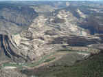 The Green and Yampa Rivers merge behind Steamboat Rock at Dinosaur National Monument