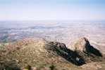 Looking South-West from the radio towers, far into Mexico