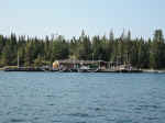 The boat dock at Rock Harbor