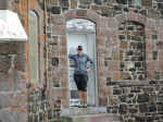 Janice at Passage Island lighthouse